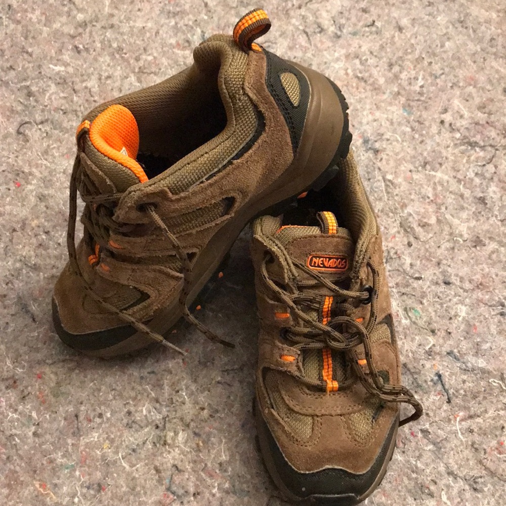 Boys Brown and Orange Nevados Hiking Shoe